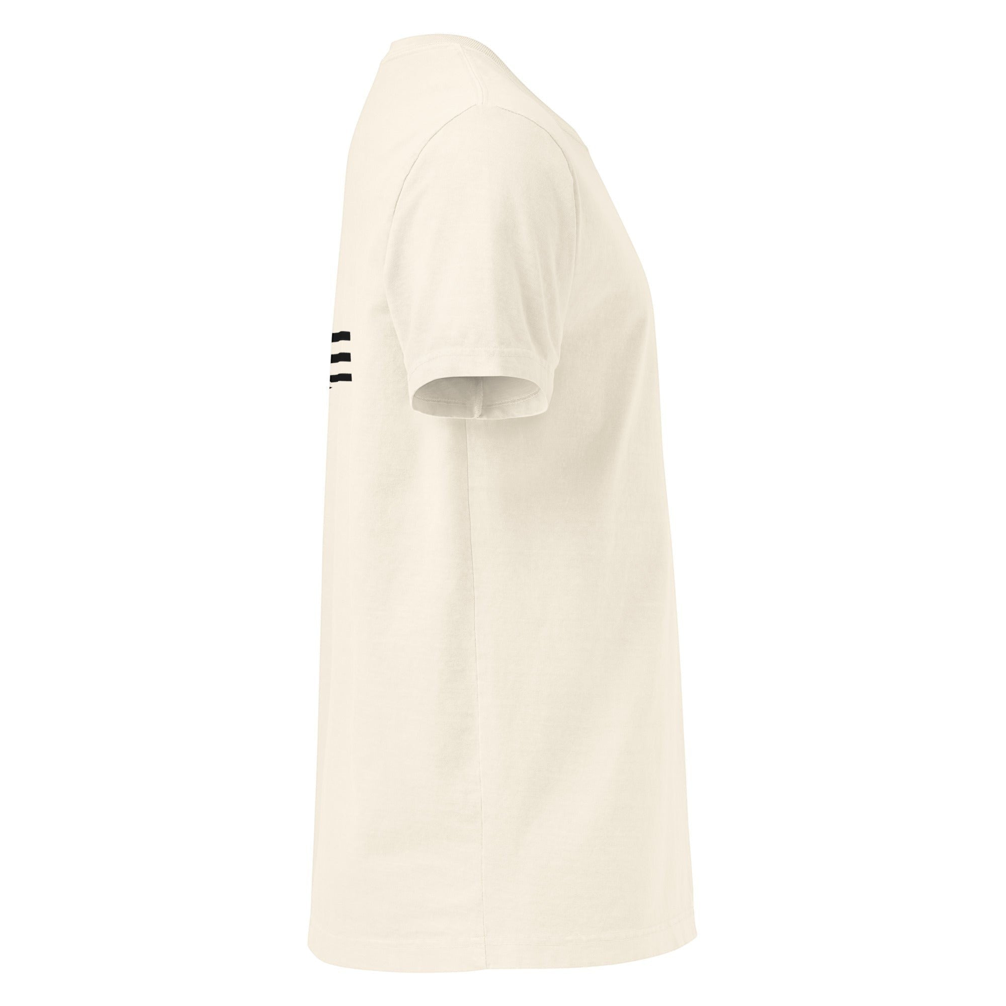 Redcastaway™ unisex oversized t-shirt in cream, 100% cotton with a vintage look and bold back graphic.