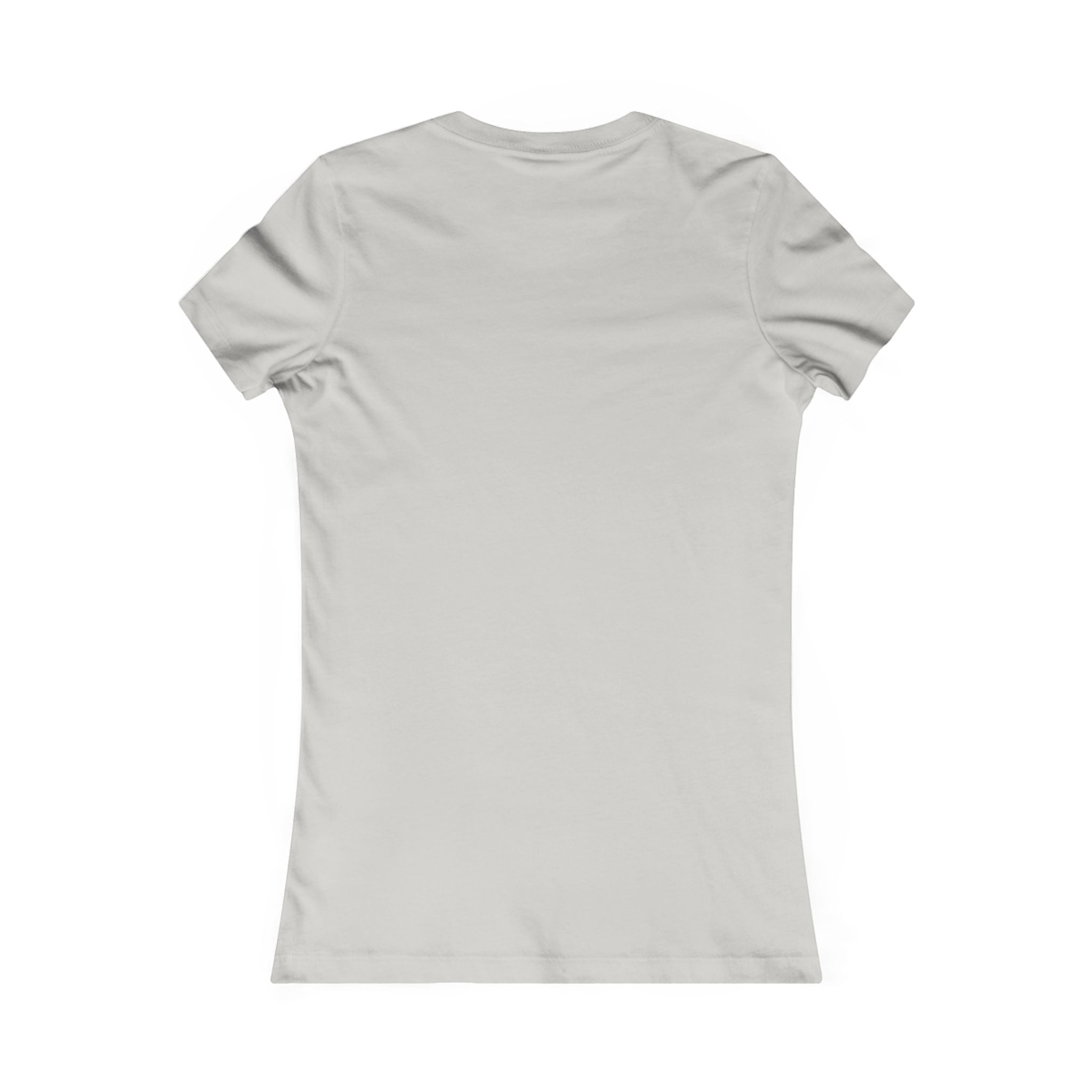 Redcastaway Women's light grey 100% cotton short-sleeve slim fit t-shirt with a crew neck.