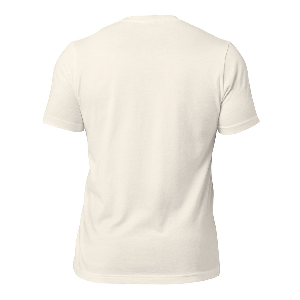 Redcastaway™ Men's Classic Tee in off-white, 100% combed and ring-spun cotton, pre-shrunk fabric, side-seamed construction.