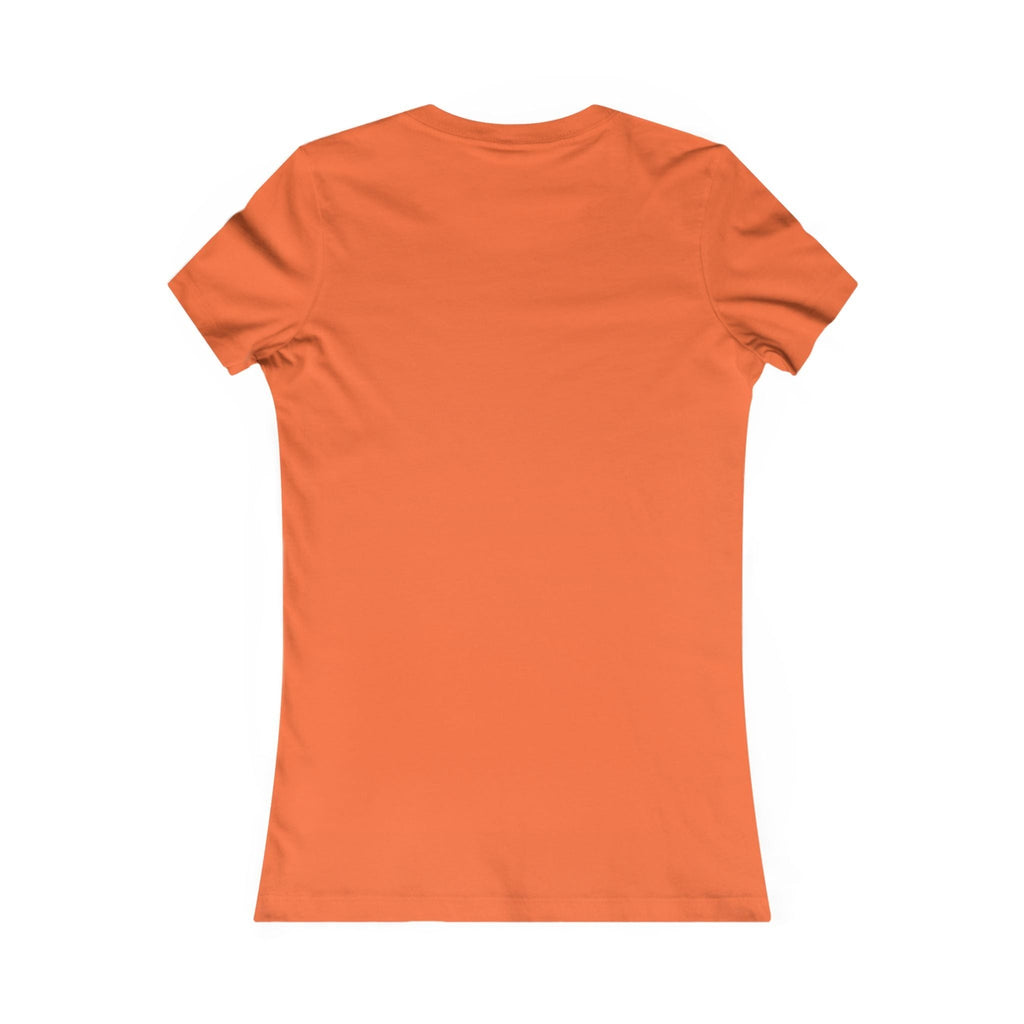 Redcastaway Women's orange 100% cotton short-sleeve slim fit t-shirt.