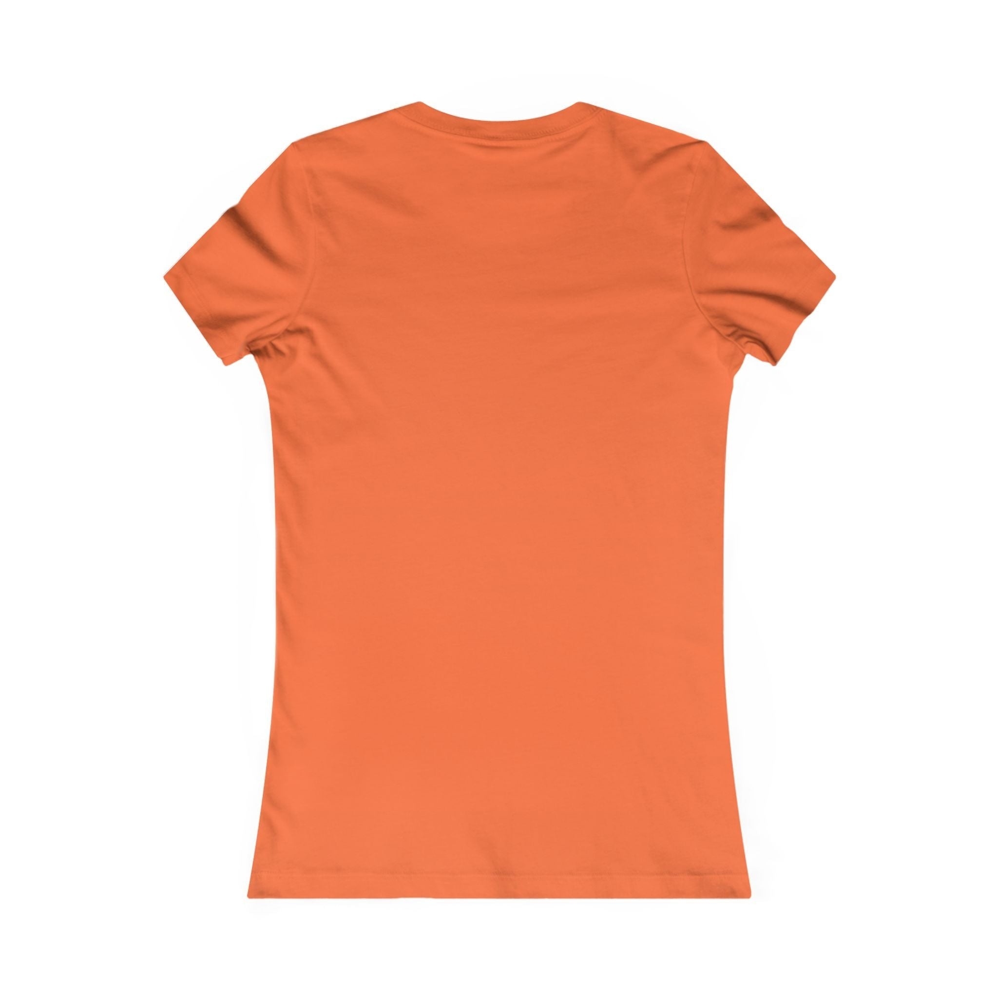 Redcastaway Women's orange 100% cotton short-sleeve slim fit t-shirt.